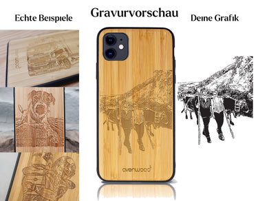 INDIVIDUELL iPhone 11 Bambus-Kunststoff